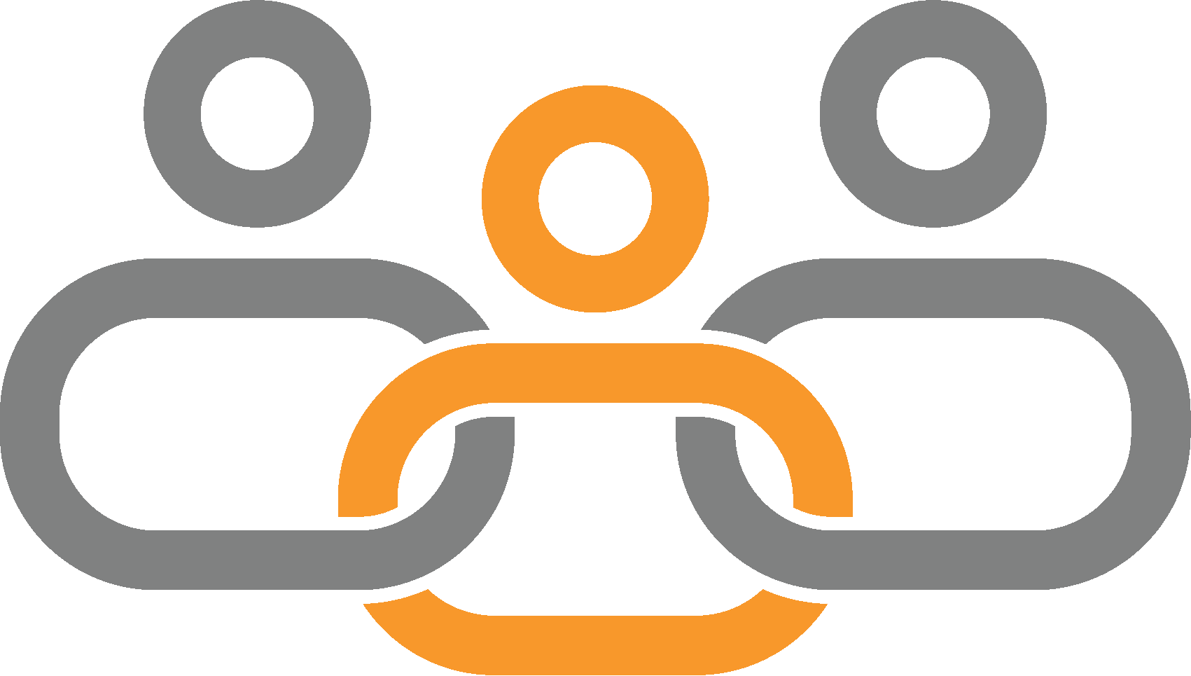 Crown HR mark — three people linked by a chain