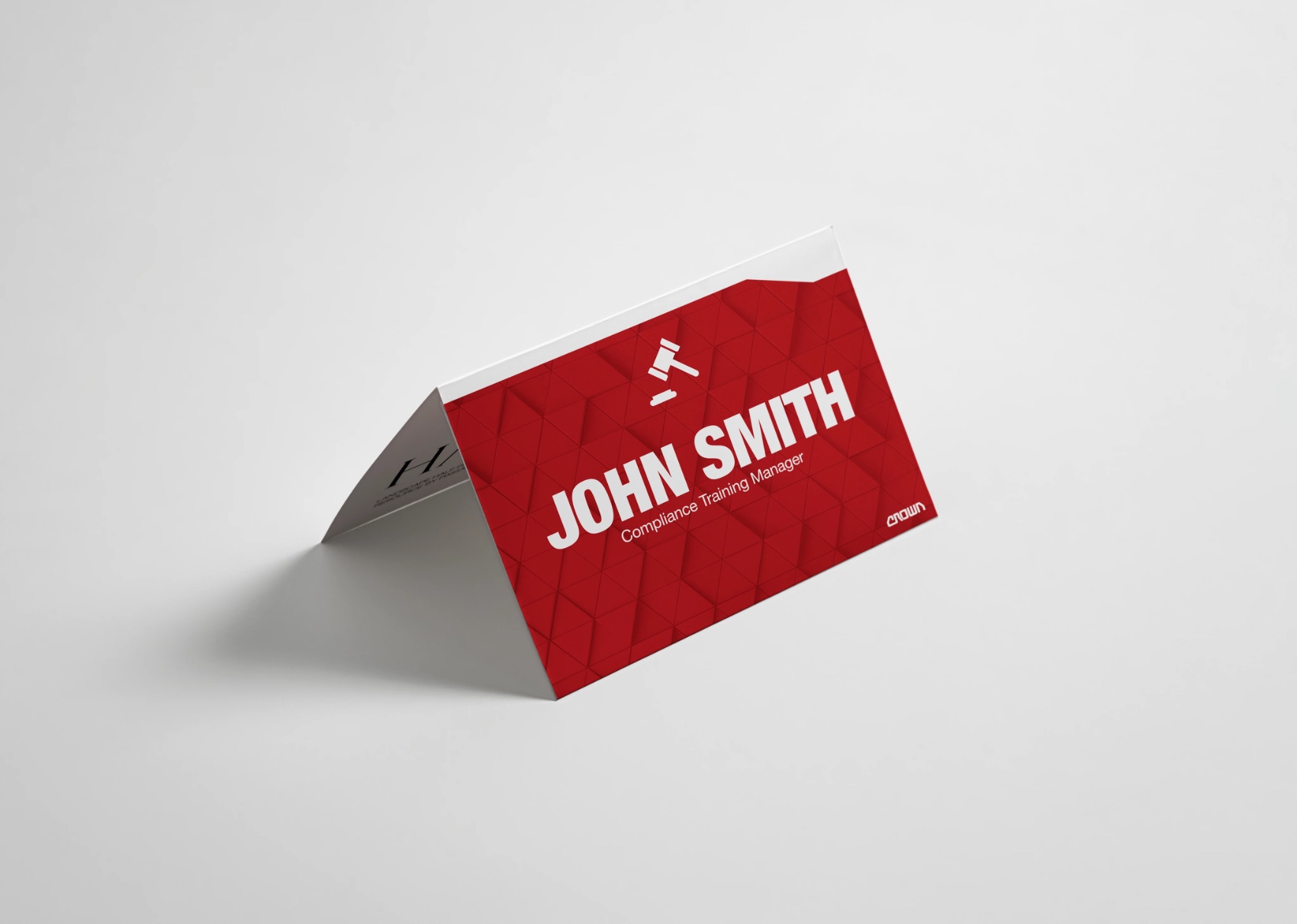 Compliance table-tent name cards
