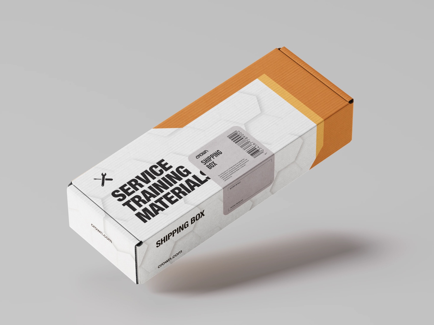 Service department training-materials shipping box